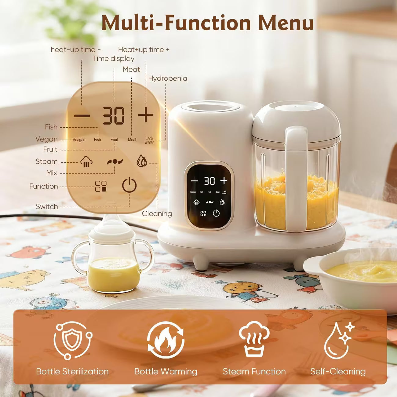 Baby & Me™ 4-in-1 Baby Food Maker & Bottle Warmer