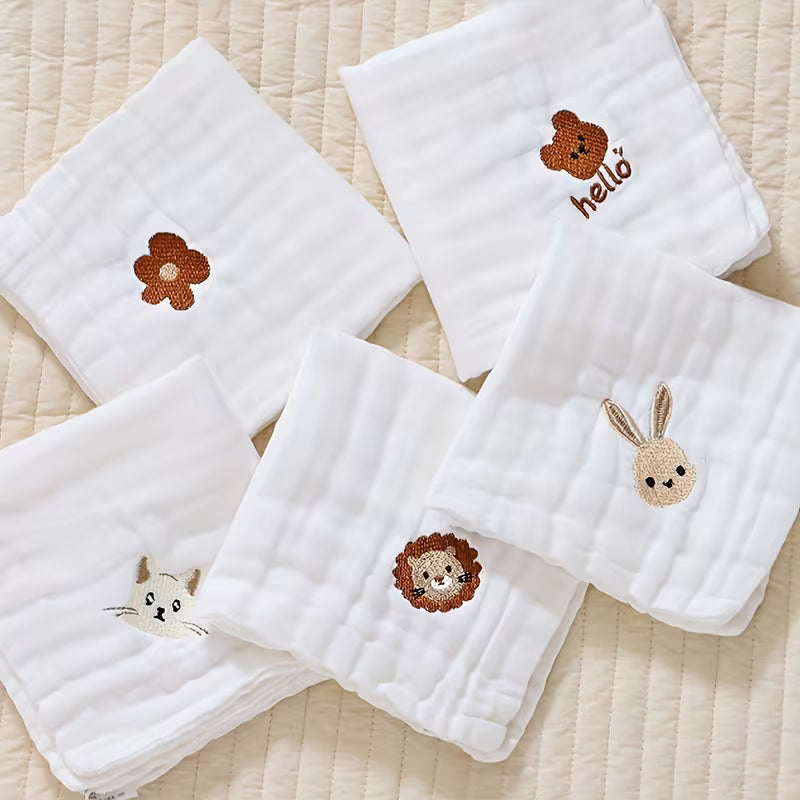 Baby & Me™ Soft Muslin Baby Cloths – Calm Comfort Collection (5 Pack)