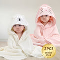Baby & Me™ Soft Hooded Baby Towel – Blush Comfort Collection
