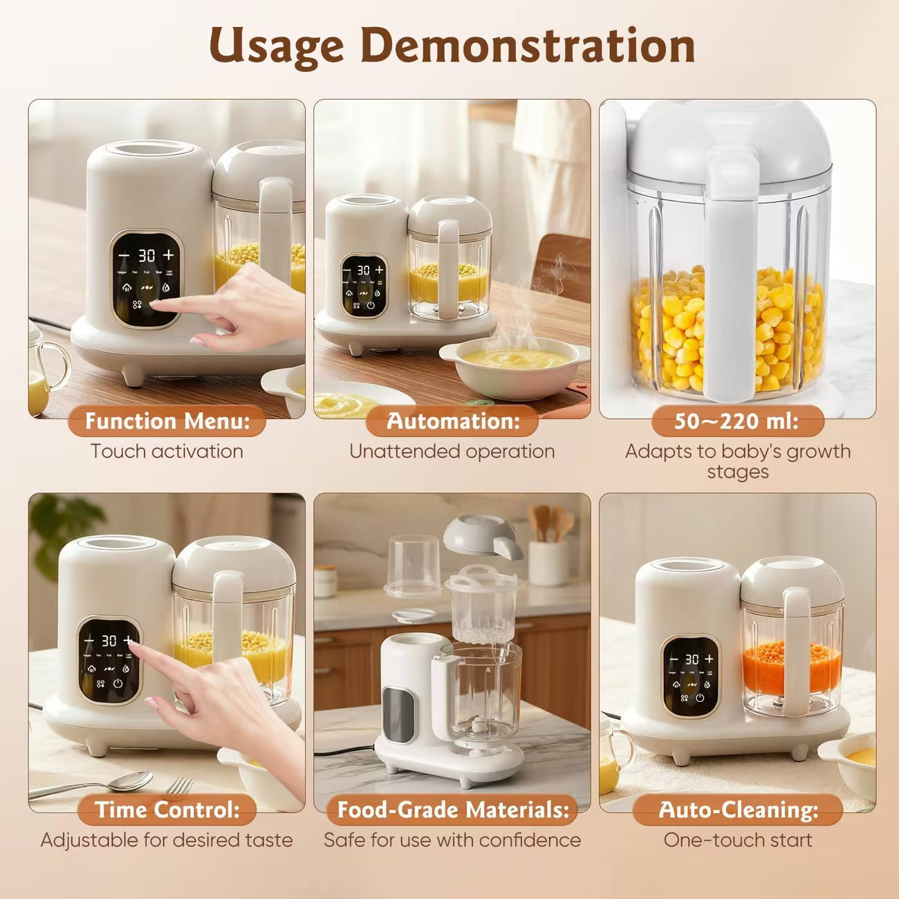 Baby & Me™ 4-in-1 Baby Food Maker & Bottle Warmer