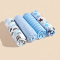 Baby & Me™ Soft Muslin Baby Cloths – Blue Comfort Collection (4 Pack)