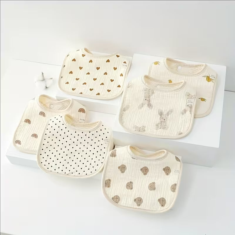 Baby & Me™ Soft Baby Bibs – Neutral Comfort Collection (6 Pack)