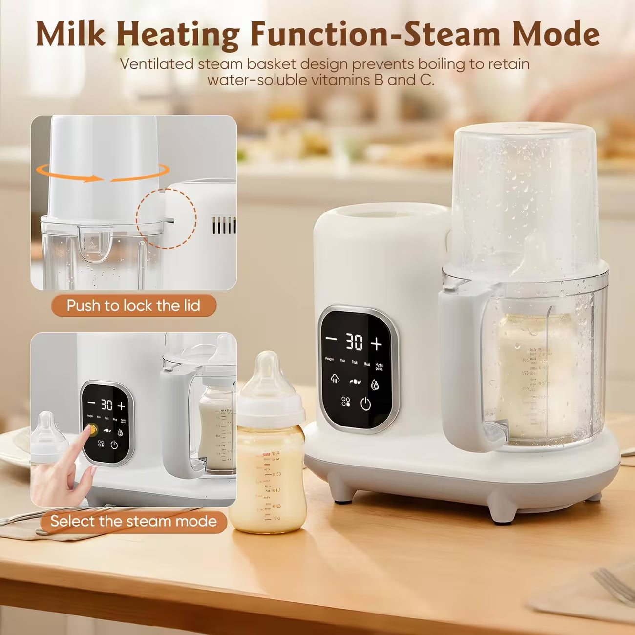 Baby & Me™ 4-in-1 Baby Food Maker & Bottle Warmer