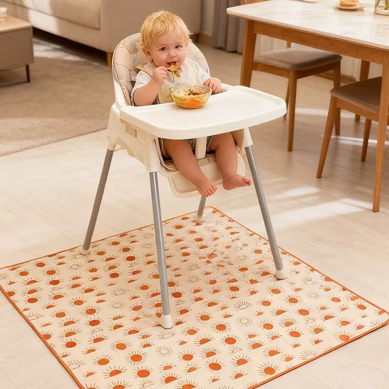 Baby & Me™ High Chair Splash Mat – Neutral Comfort Collection