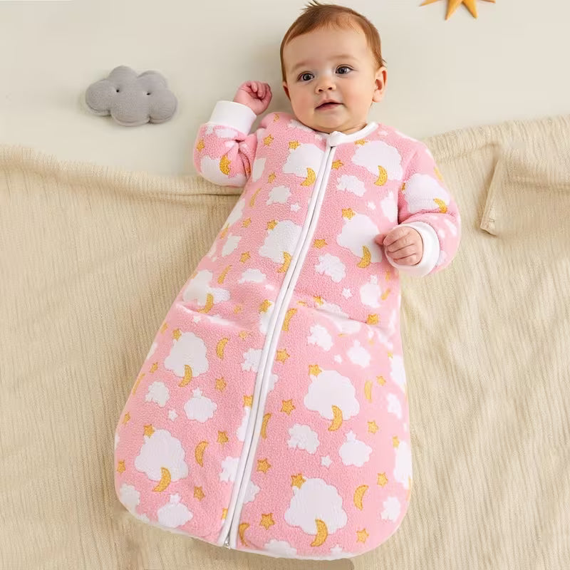 Baby & Me™ Teddy Baby Sleep Sack – Blush Sleep Collection