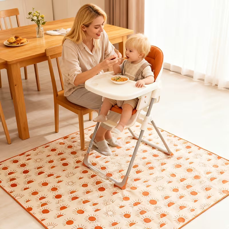 Baby & Me™ High Chair Splash Mat – Neutral Comfort Collection