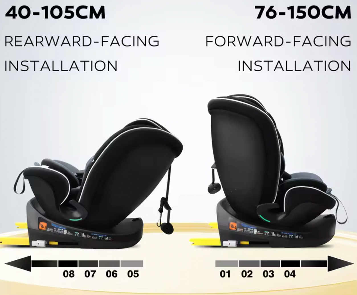 Baby & Me™ 360° Swivel I-Size Car Seat – ISOFIX Compatible (40–150cm)