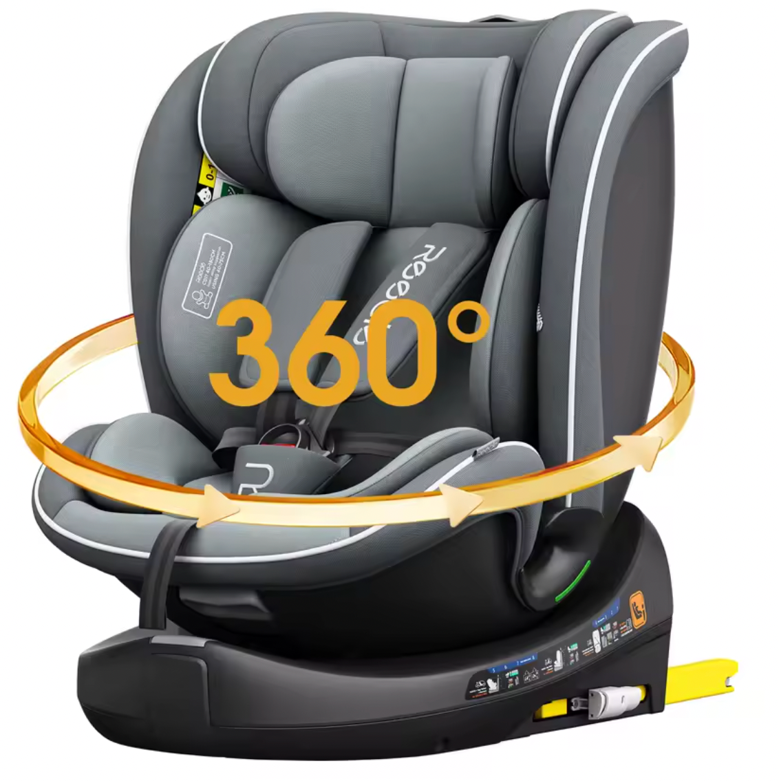 Baby & Me™ 360° Swivel I-Size Car Seat – ISOFIX Compatible (40–150cm)