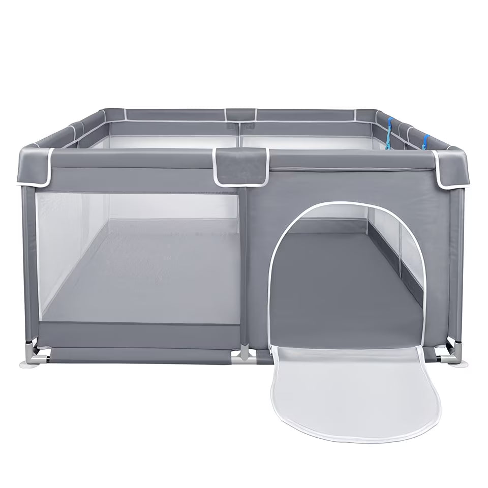 Baby & Me™ Large Baby Playpen Activity Centre — Safe Mesh Play Yard with Non-Slip Base (127 × 127 cm)