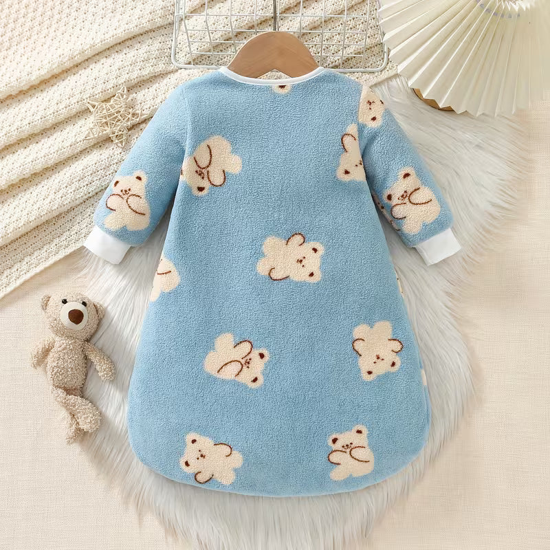 Baby & Me™ Teddy Baby Sleep Sack – Blue Sleep Collection