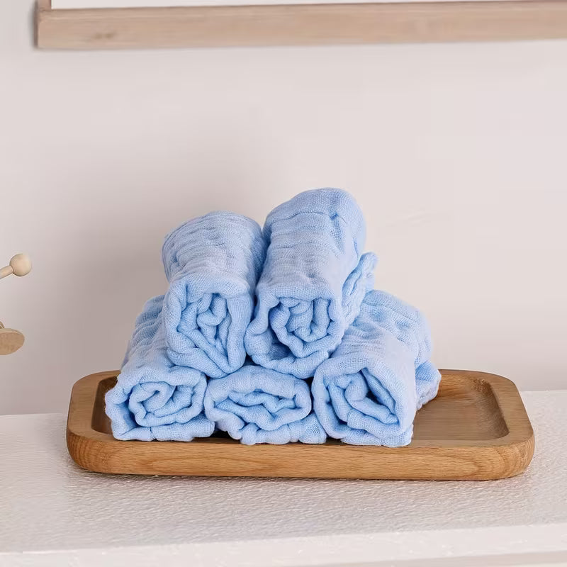 Baby & Me™ Soft Baby Wash Cloths – Blue Essentials Set