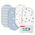 Baby & Me™ Moses Basket Sheets – Blue Sleep Essentials