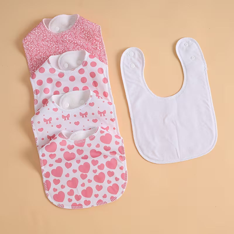 Baby & Me™ Soft Baby Bibs – Blush Comfort Collection (5 Pack)