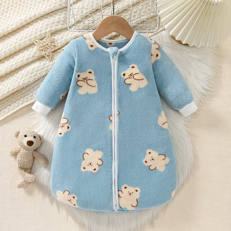 Baby & Me™ Teddy Baby Sleep Sack – Blue Sleep Collection
