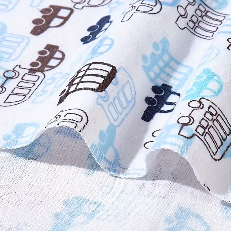 Baby & Me™ Soft Muslin Baby Cloths – Blue Comfort Collection (4 Pack)